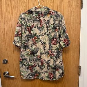 H&M Button Up Short Sleeve Tropical